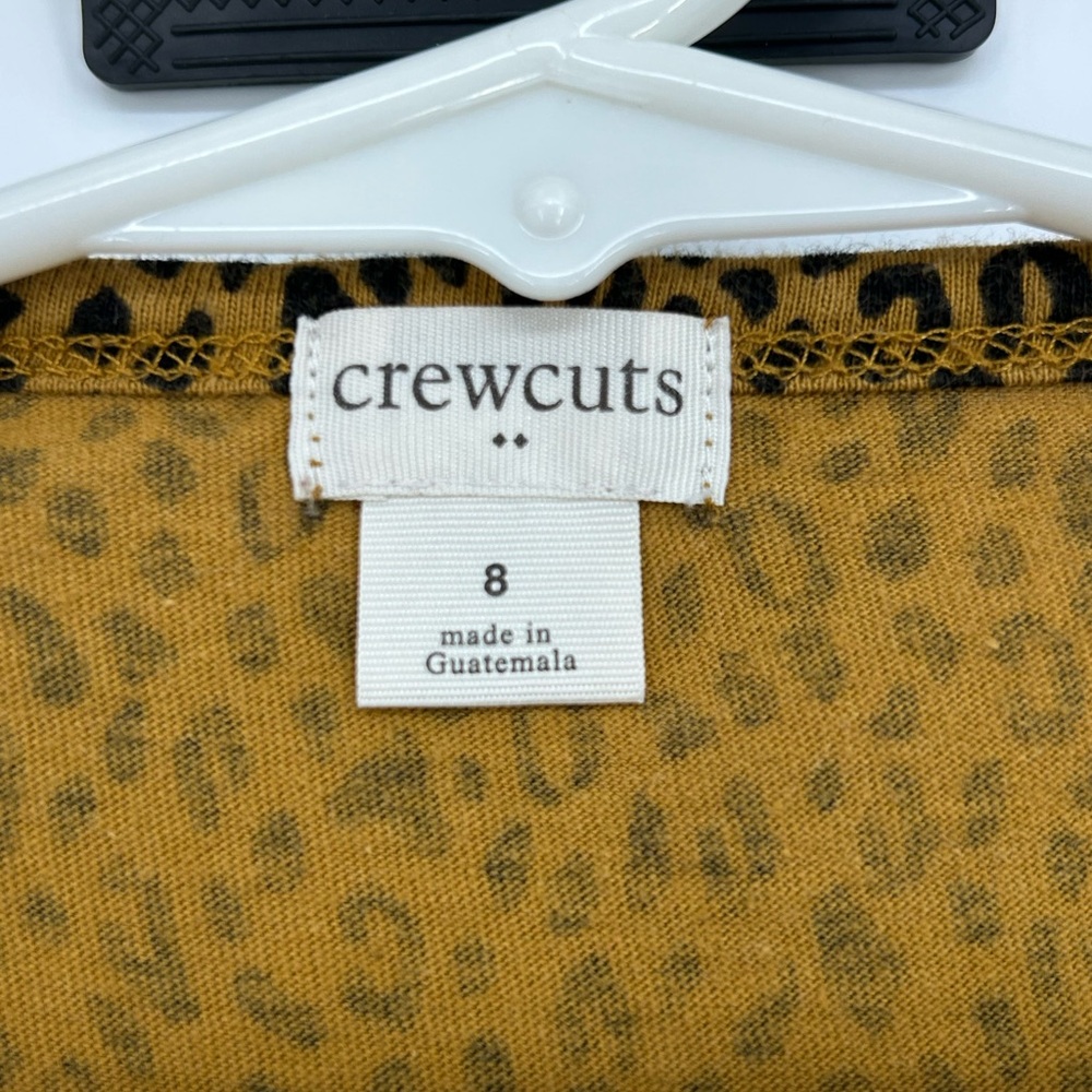 J.Crew Crewcuts Girls' Leopard Pocket T-shirt Dress Size 8 - Picture 4 of 9